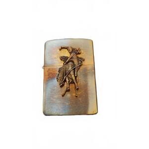 Zippo Windproof Solid Brass Lighter with Marlboro Country Store Design